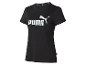 Černé dámské tričko Puma s bílým logem.