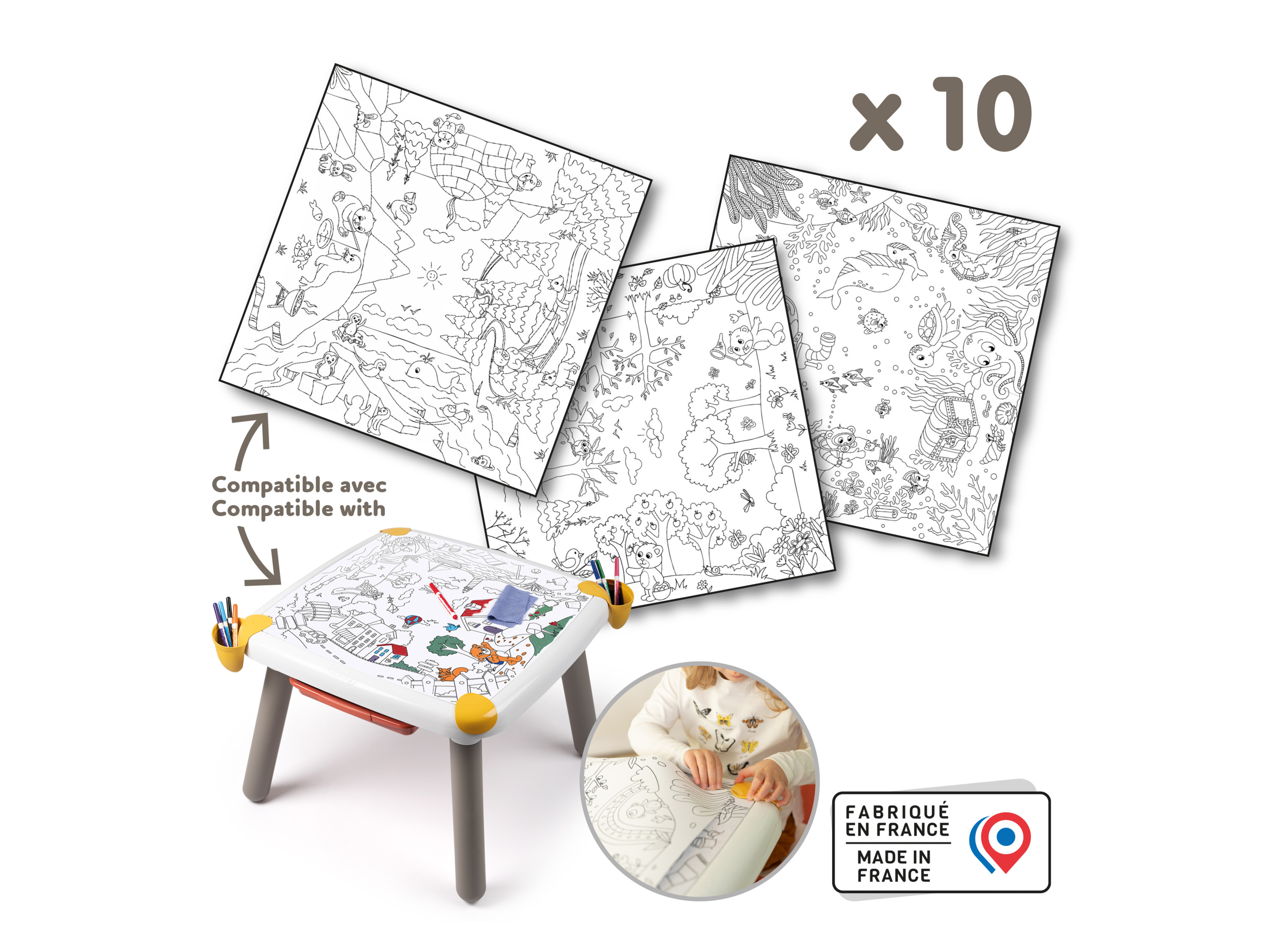 Smoby Omalovánky Xxl, 10 kusů