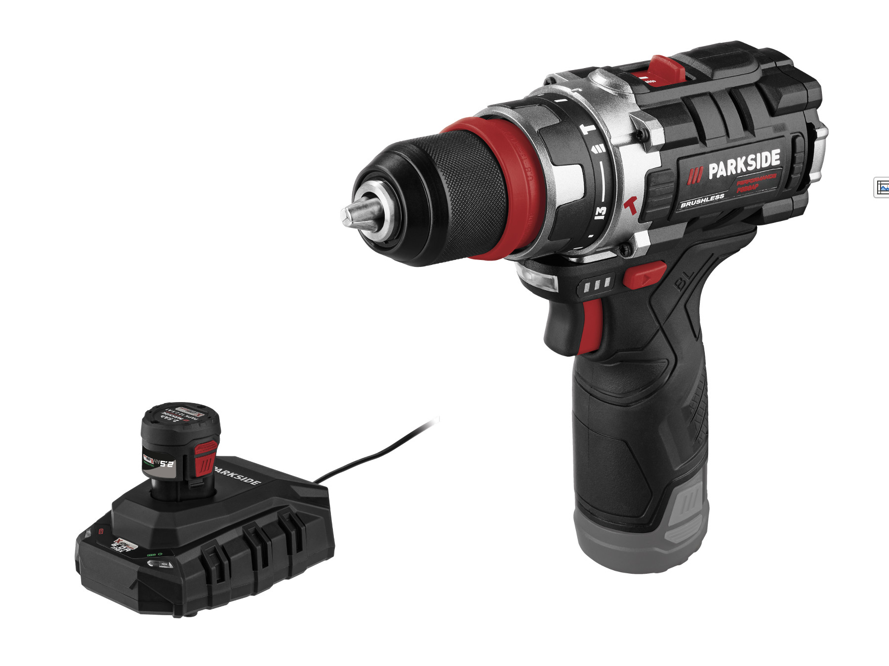 Parkside Performance® Aku příklepová vrtačka Psbsap 12 A1, 2,5 Ah