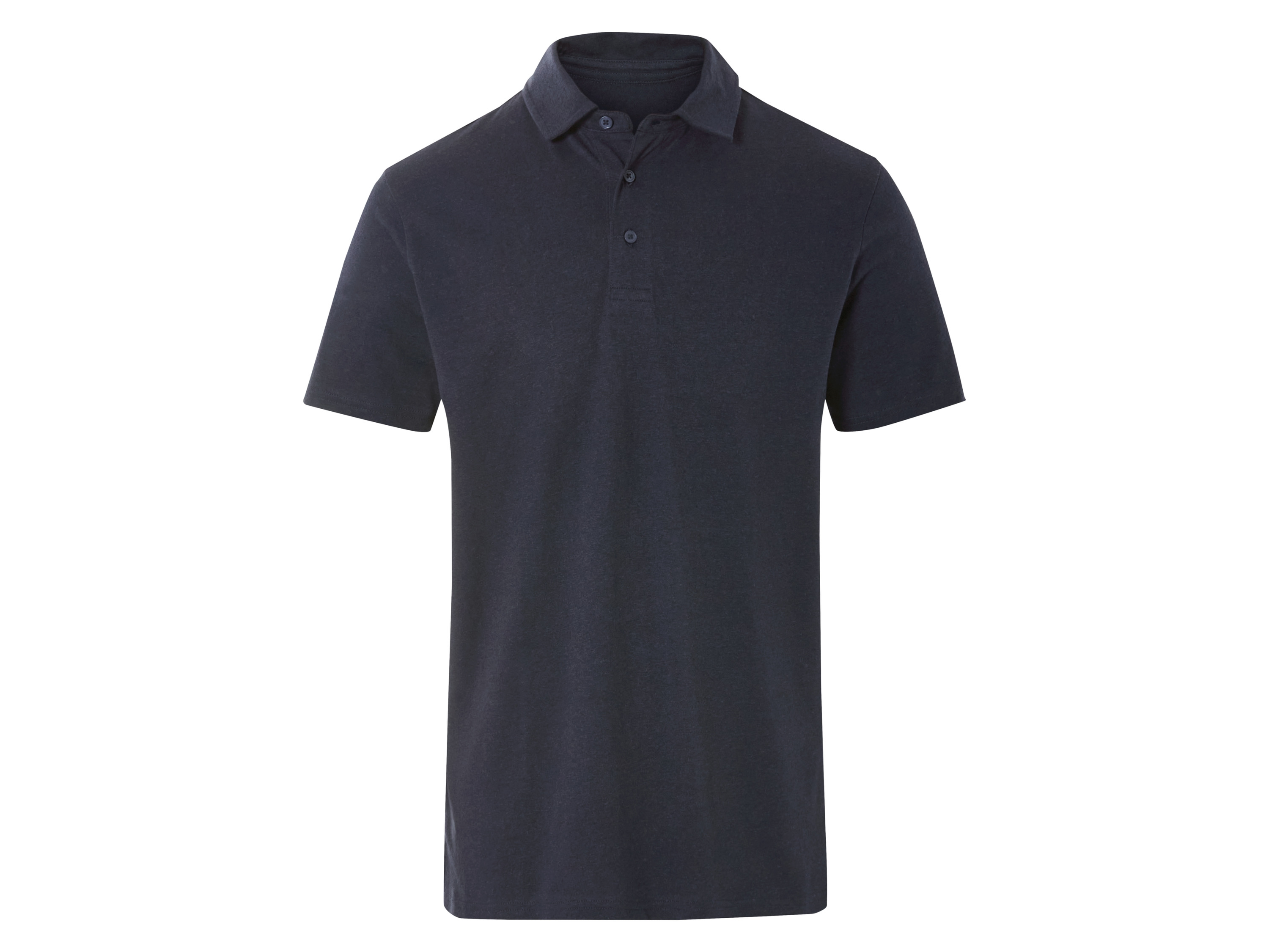 Livergy® Pánské polotriko s podílem lnu (navy modrá, M (48/50))