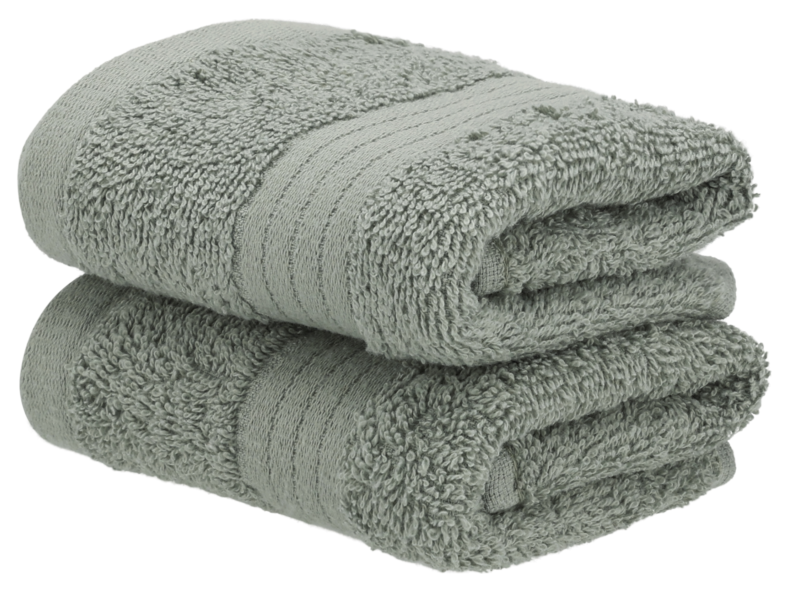 Livarno home Froté ručník pro hosty, 30 x 50 cm, 500 g/m², 2 kusy (zelená)
