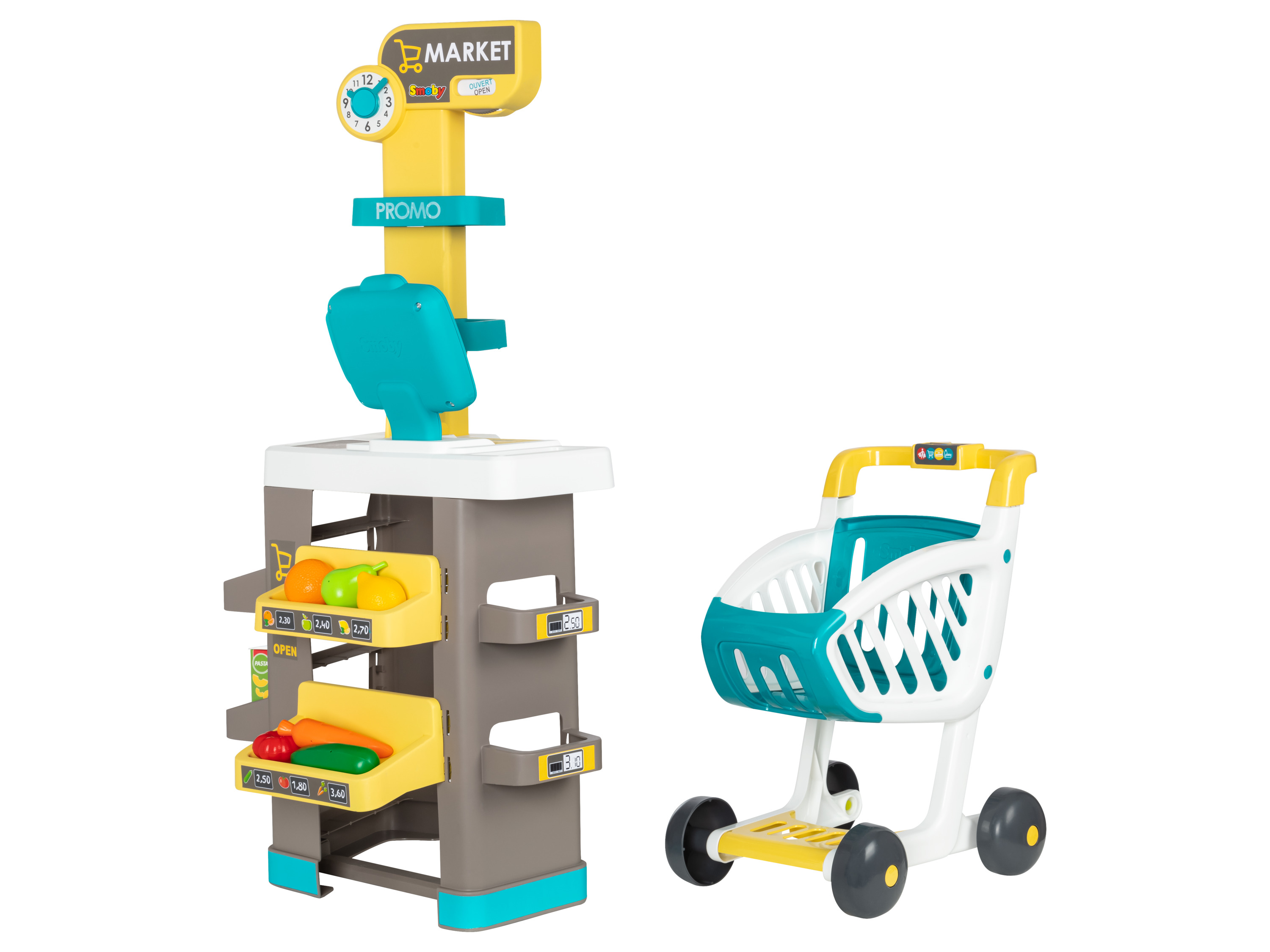 Smoby Dětský supermarket s nákupním vozíkem