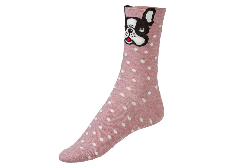  Zobrazit na celou obrazovku esmara® Dámské ponožky s veselým vzorem, BIO bavlna, 3 páry - Obrázek 7