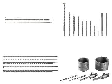 PARKSIDE® Sada vrtáků pro vrtací kladiva PBHZ 2 B2 / Sada sekáčů pro vrtací kladiva / Sada vrtacích korunek