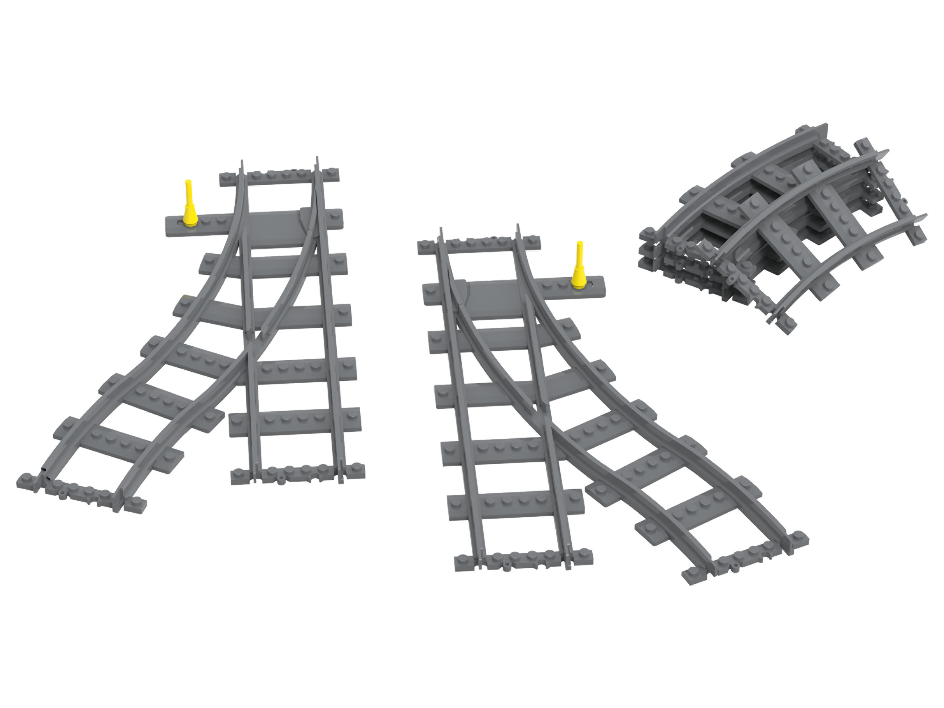 Playtive Clippys Sada kolejnic / výhybek (sada výhybek)