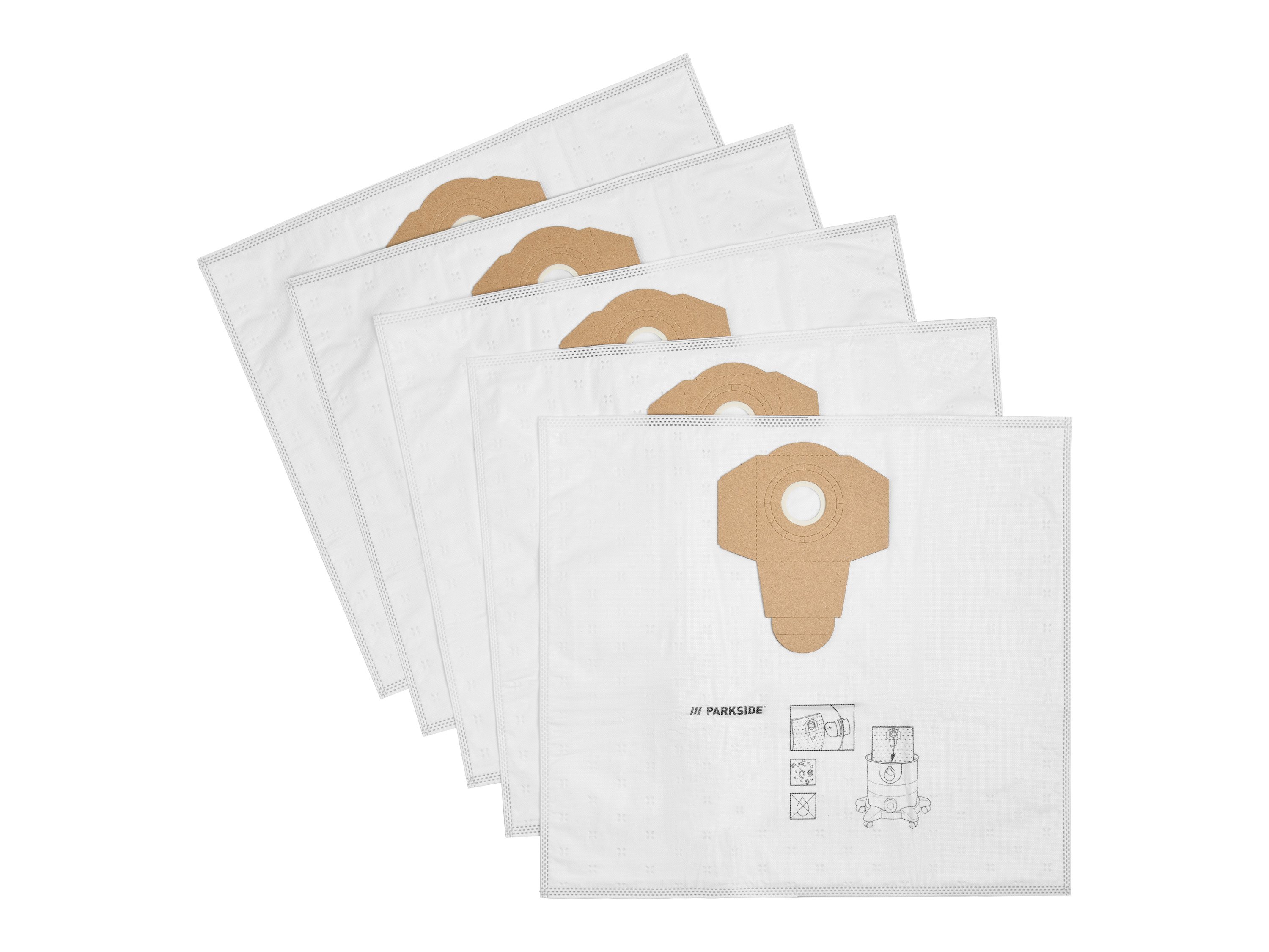 Parkside® Filtrační sáčky PFT 20 A1, 12 kusů / Filtrační sáčky z netkané textilie Pvft 20 A1, 5 kusů (filtrační sáčky z netkané textilie Pvft 20)