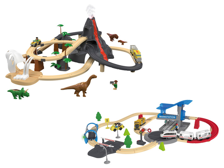  Zobrazit na celou obrazovku Playtive Dřevěná železnice City Express / Dinoland - Obrázek 1