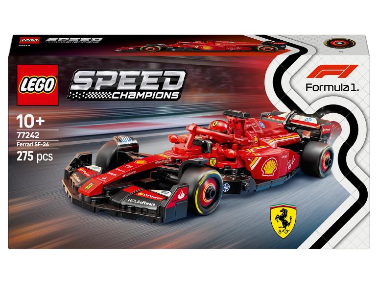 LEGO Speed Champions Ferrari SF-24 závodní vůz.