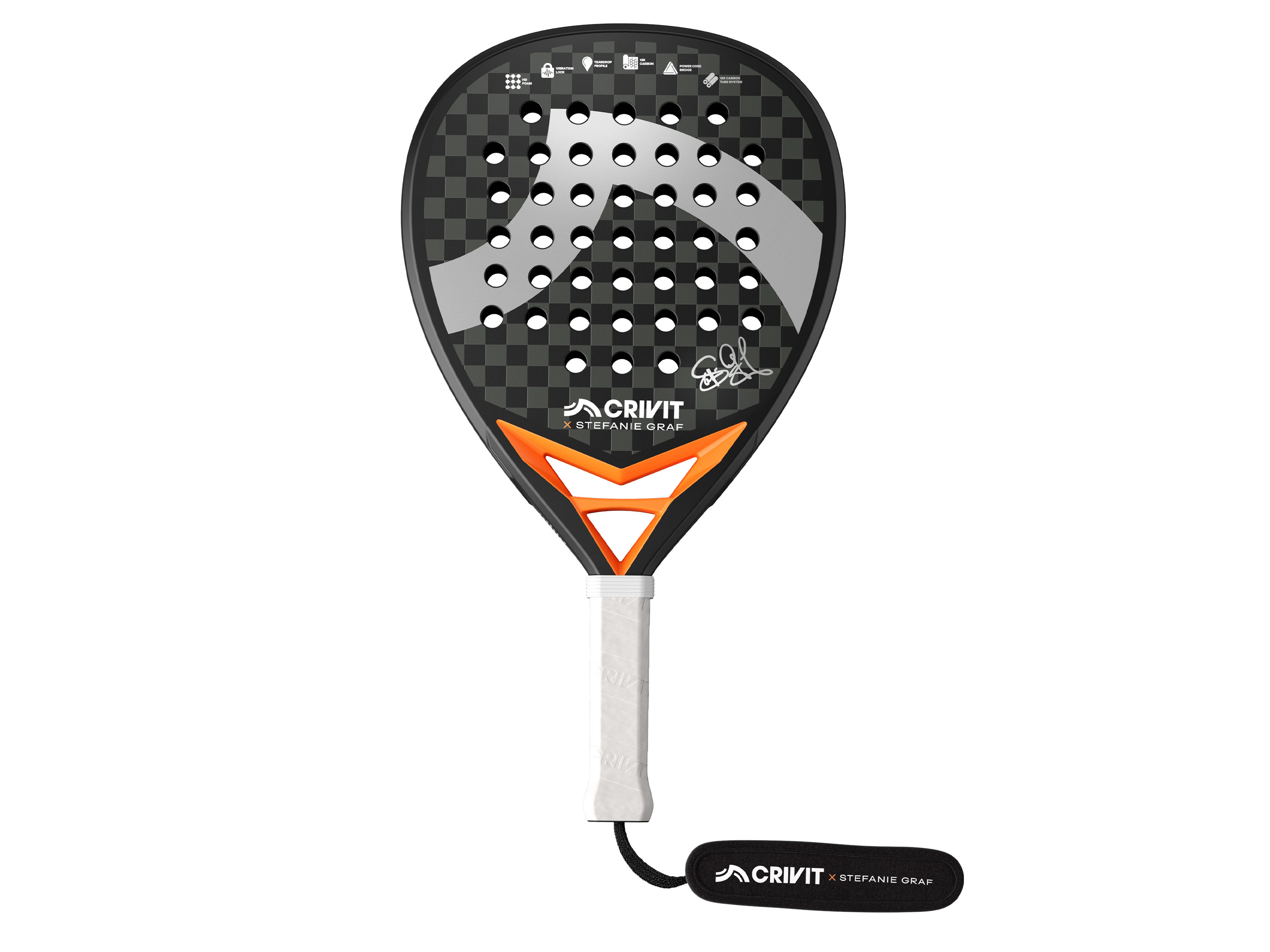 CRIVIT Padelová raketa 12K Carbon SG PRO - 1