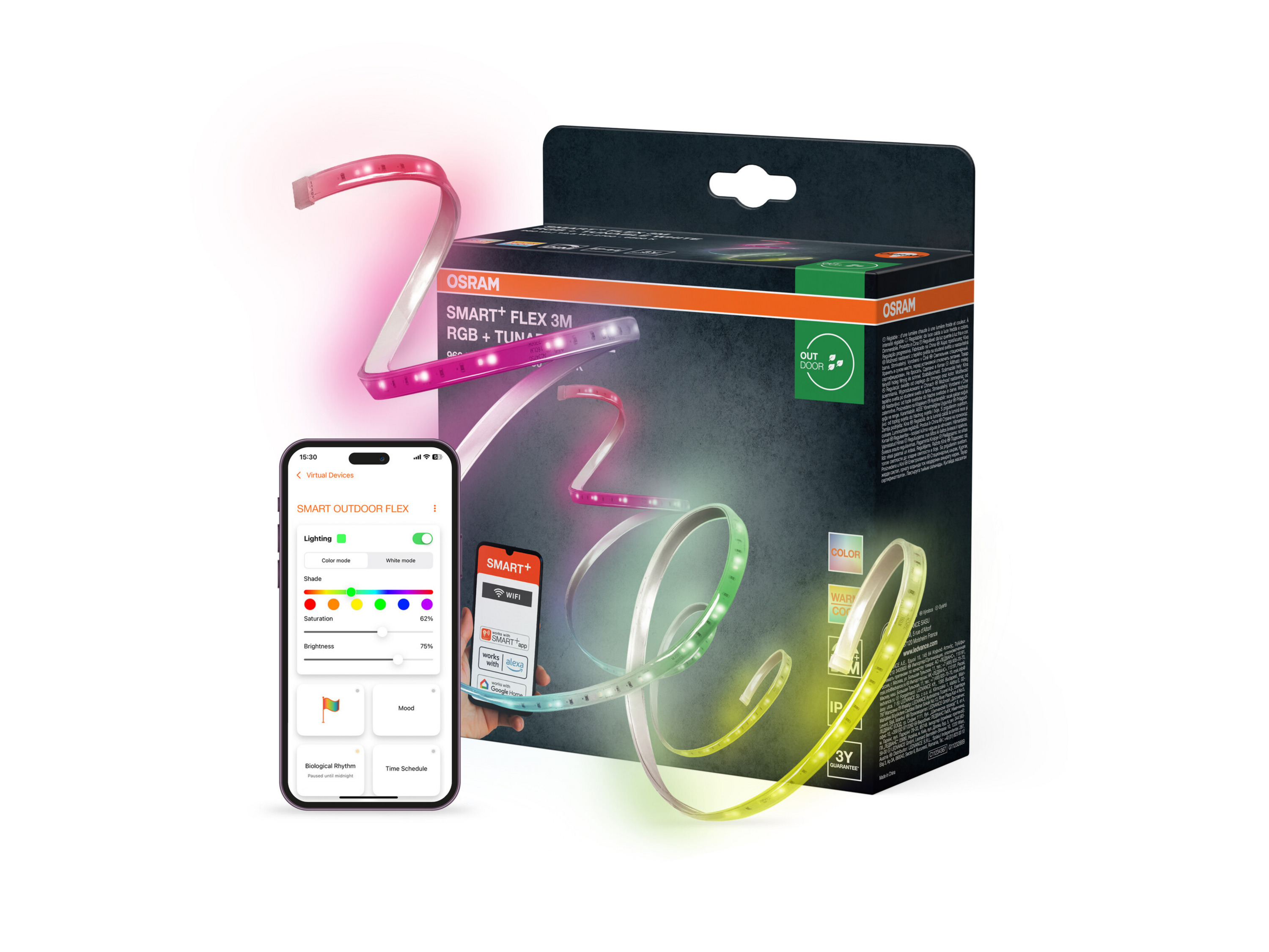 Osram Chytrý Wifi Flex RGB TW Ip44 venkovní (3 m)