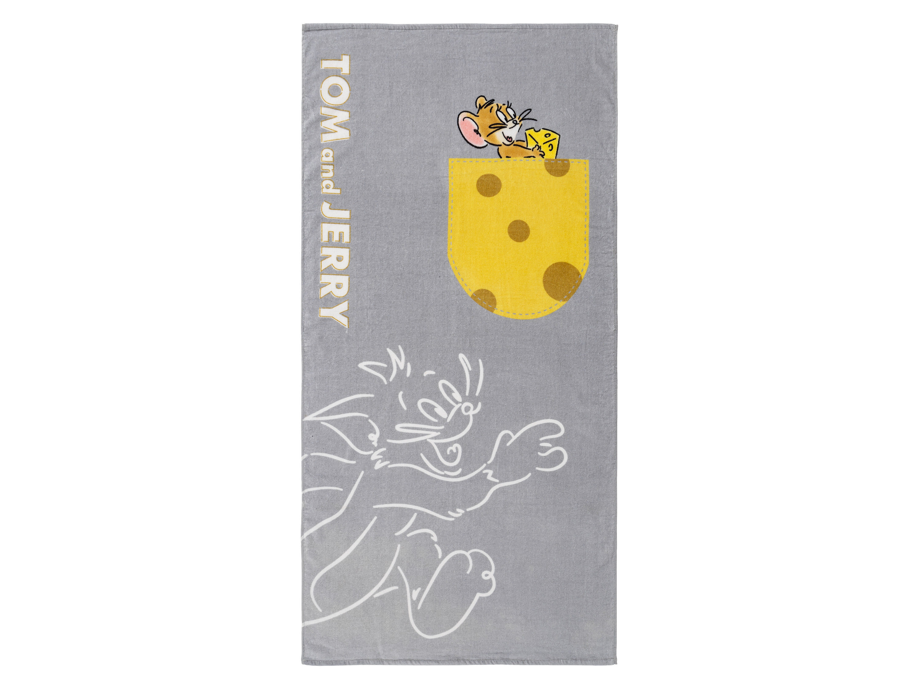 Dětské pončo / Plážová osuška, 100 % bavlna (Plážová osuška Tom Jerry)