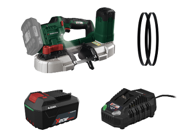 Aku pásová pila PMBA 20-Li A1, 4 Ah