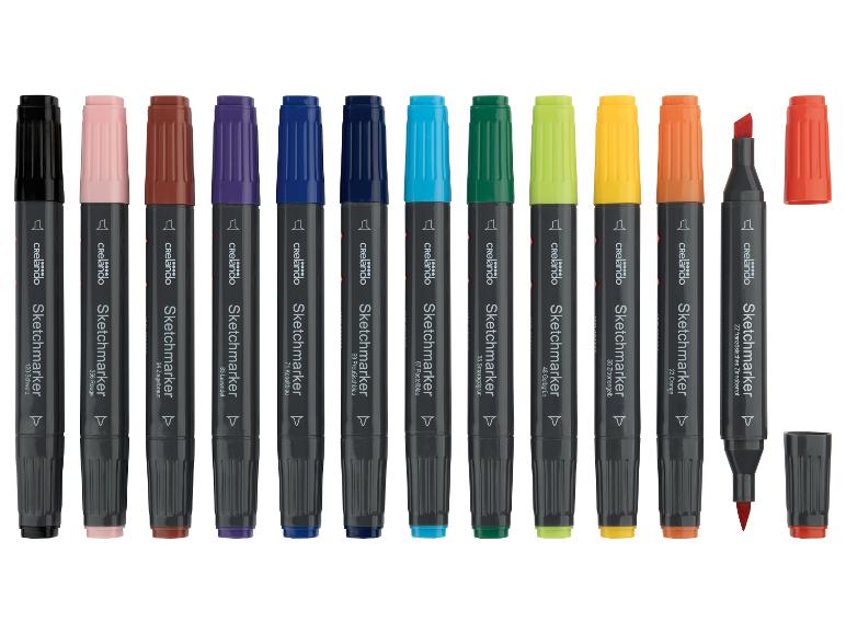 Fixy Sketchmarker Crelando: různé barvy.