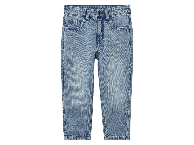 Dětské džíny, rovný střih, světlý denim.