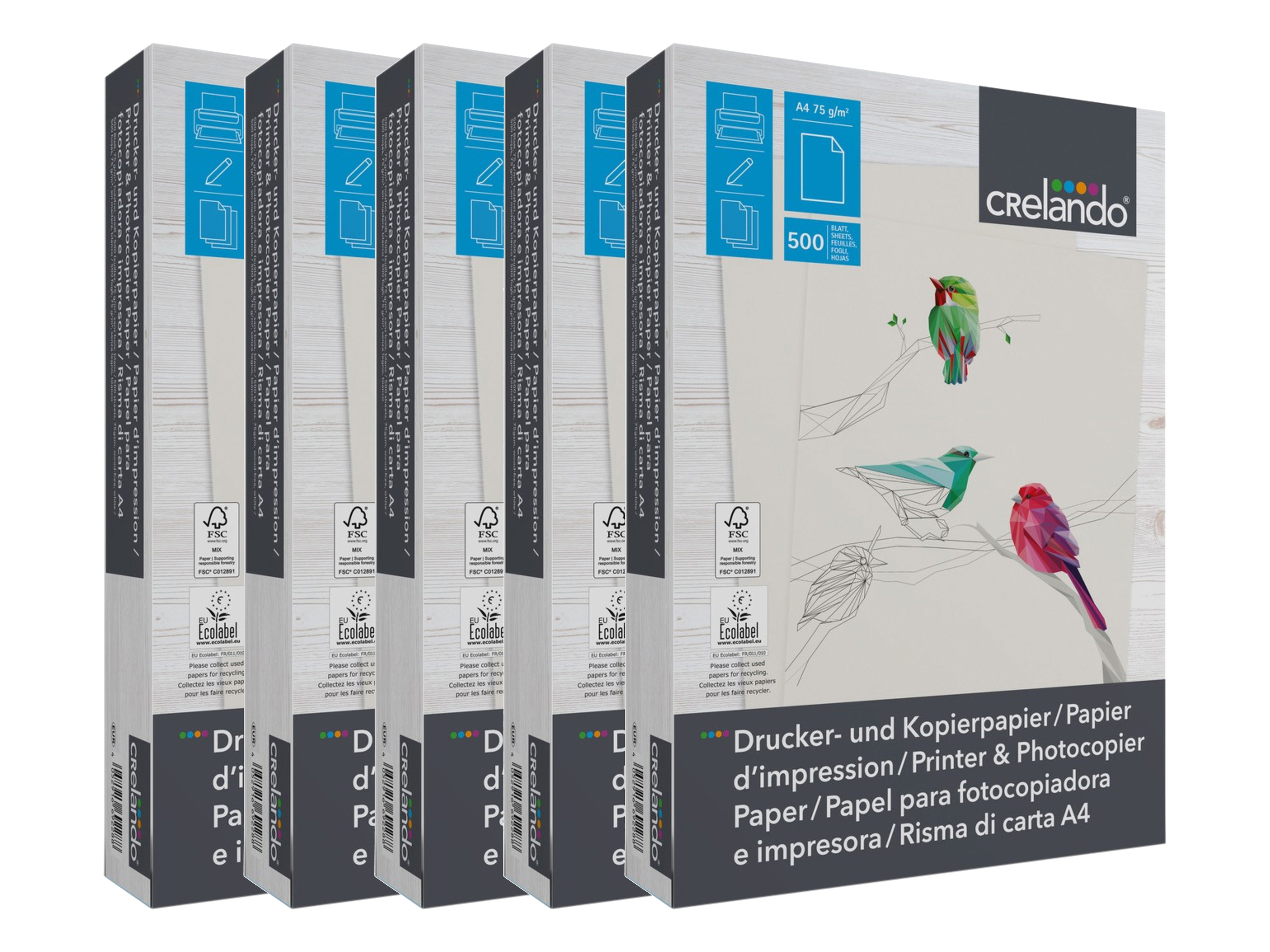 crelando® Kancelářský papír A4, 500 listů