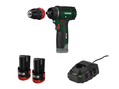 Aku vrtací šroubovák PBSA 12 E4, 2x 2 Ah