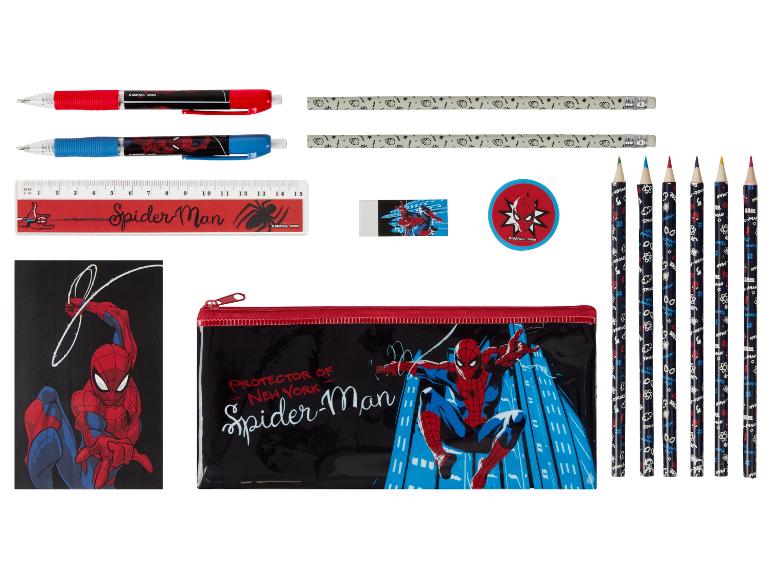 Spider-Man: penál, propisky, tužky a pravítko.