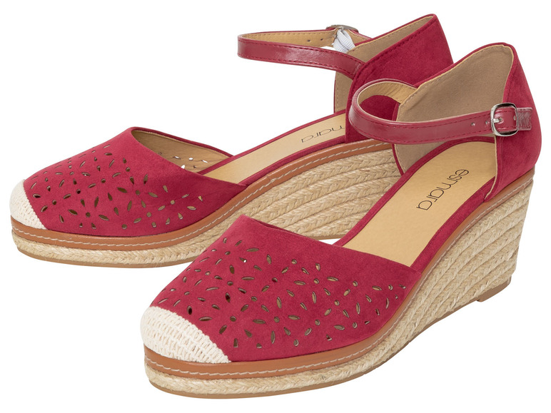 esmara Dámské sandály na klínku (39, červená)
