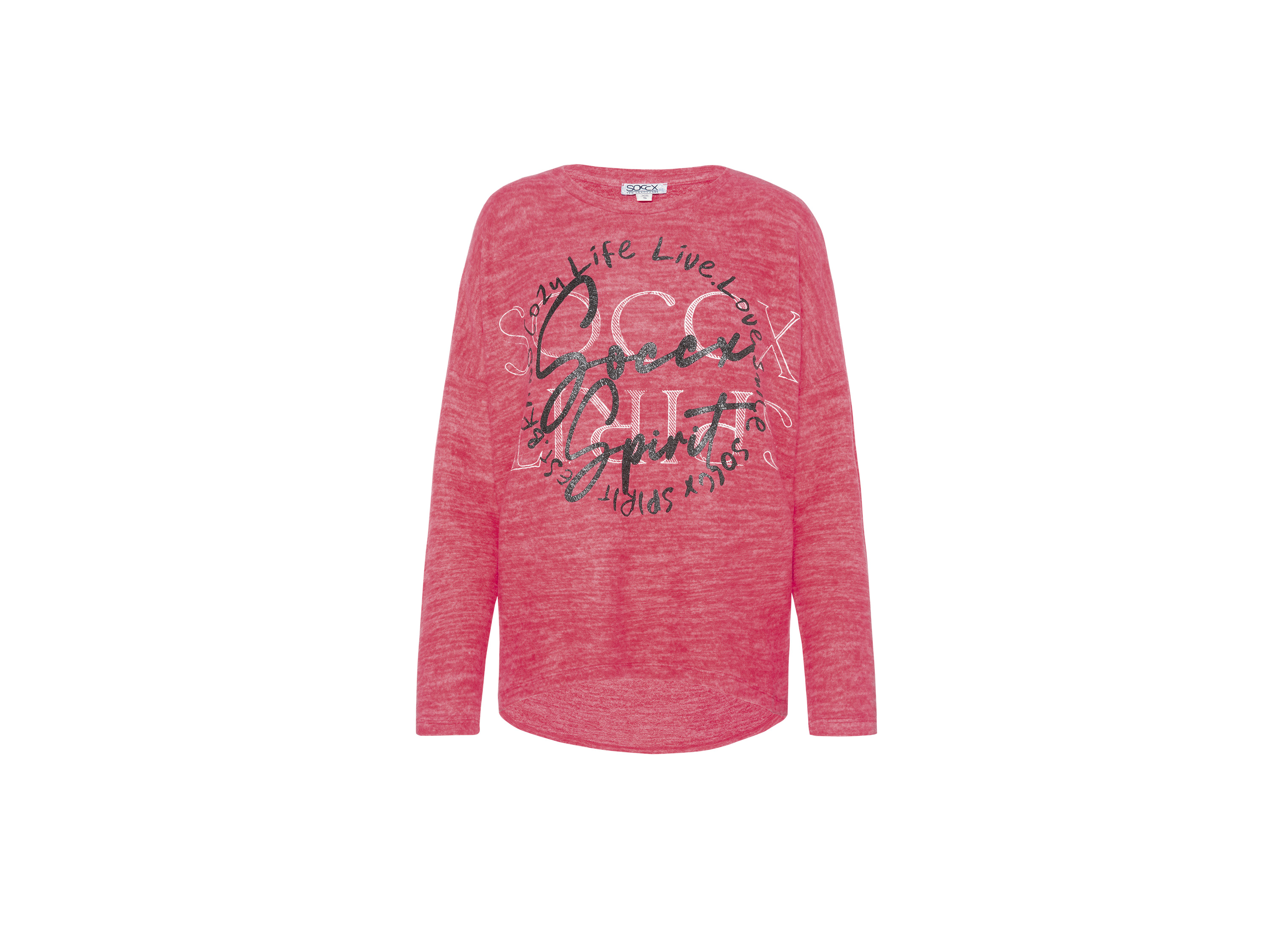 Soccx Dámský fleecový svetr (červená, M/L)