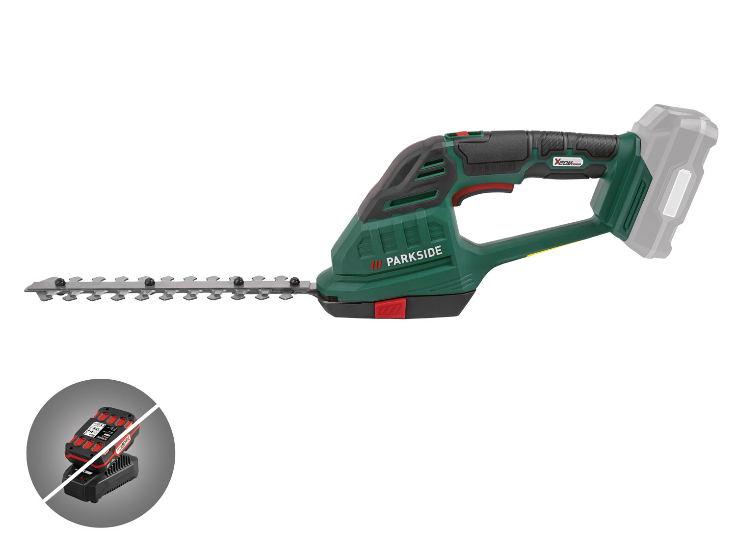 PARKSIDE® Aku nůžky na trávník a živý plot PAGS 20-Li A1 – bez akumulátoru a nabíječky
