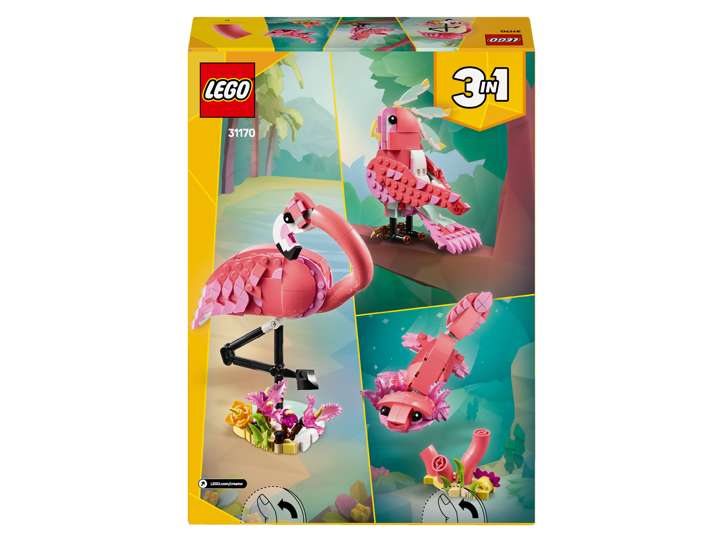 Levně Lego® Creator 31170 Divoká zvířata: Růžový plameňák