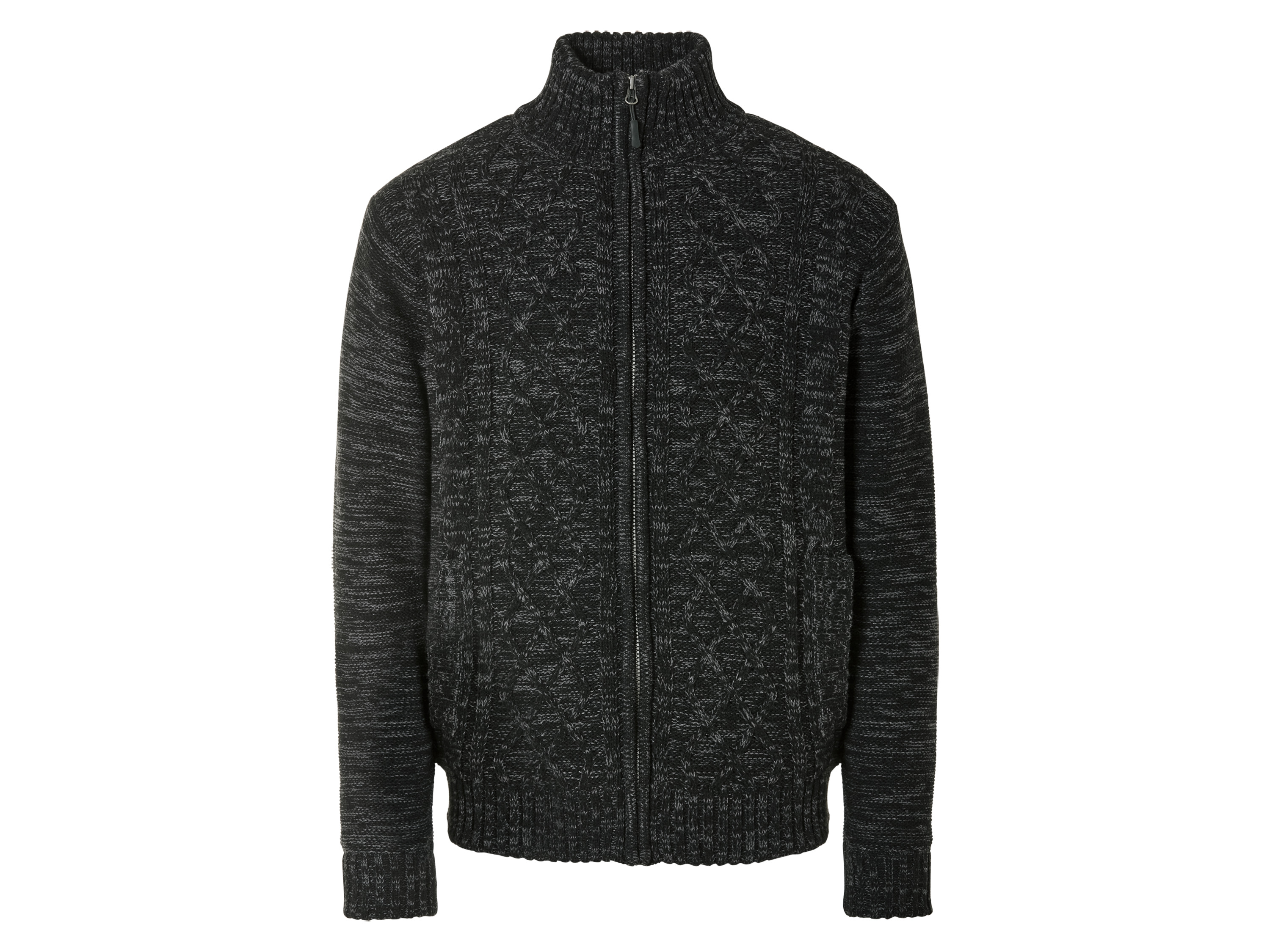 Livergy® Pánská pletená mikina (Xxl (60/62), tmavě šedá)