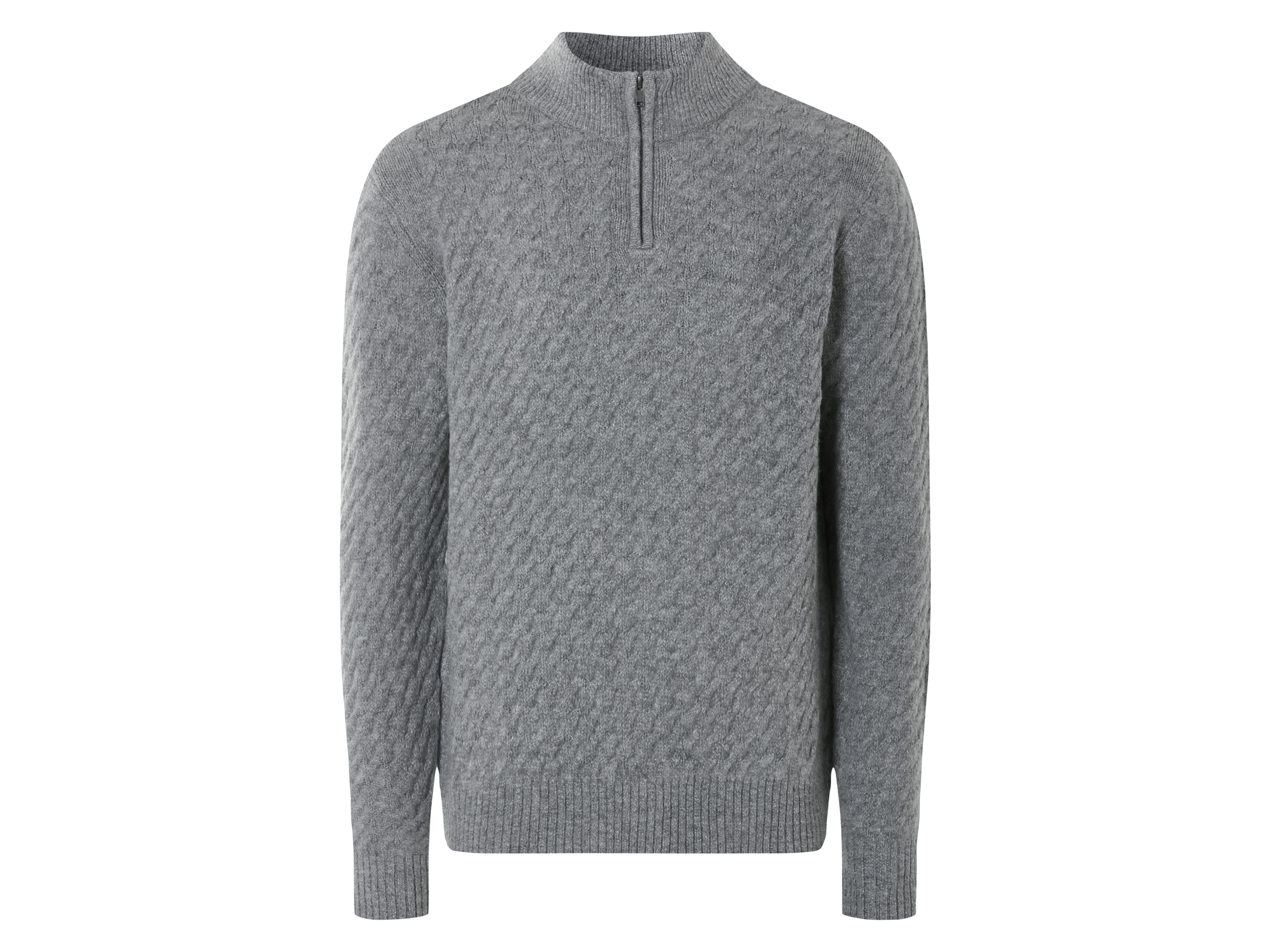 Livergy® Pánský pletený svetr (vzor/šedá, XXL (60/62))