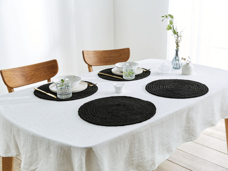  Zobrazit na celou obrazovku LIVARNO home Jutové prostírání, Ø 37cm, 4 kusy - Obrázek 7