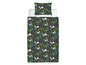 Ložní prádlo s motivem Minecraftu se zelenými Creepery.
