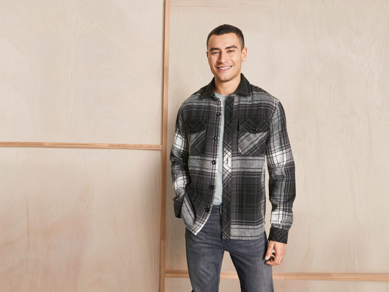  Zobrazit na celou obrazovku LIVERGY® Pánský flanelový overshirt - Obrázek 9