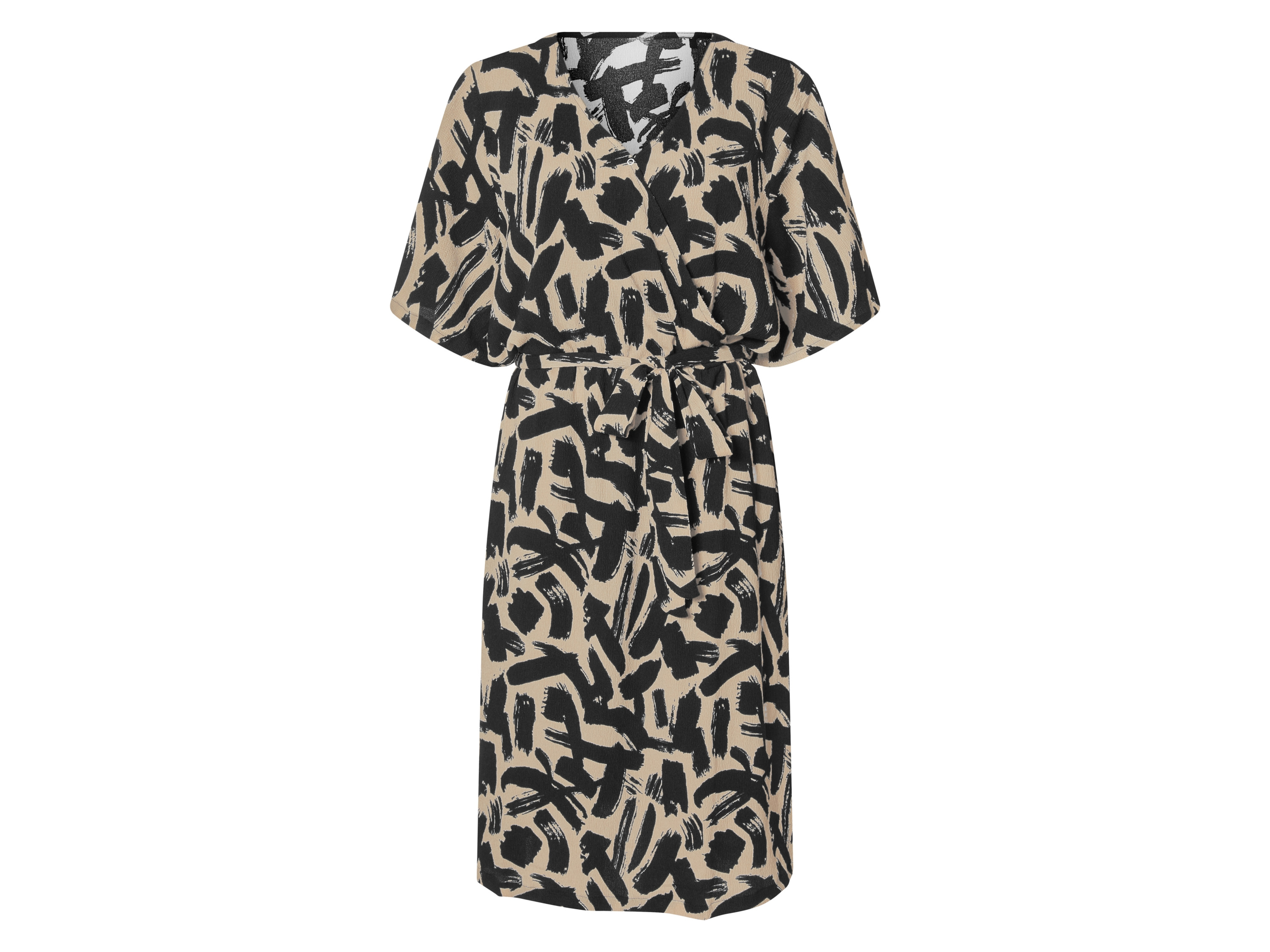 esmara® Dámské šaty XXL (béžová/vzorovaná, 3Xl(56/58))