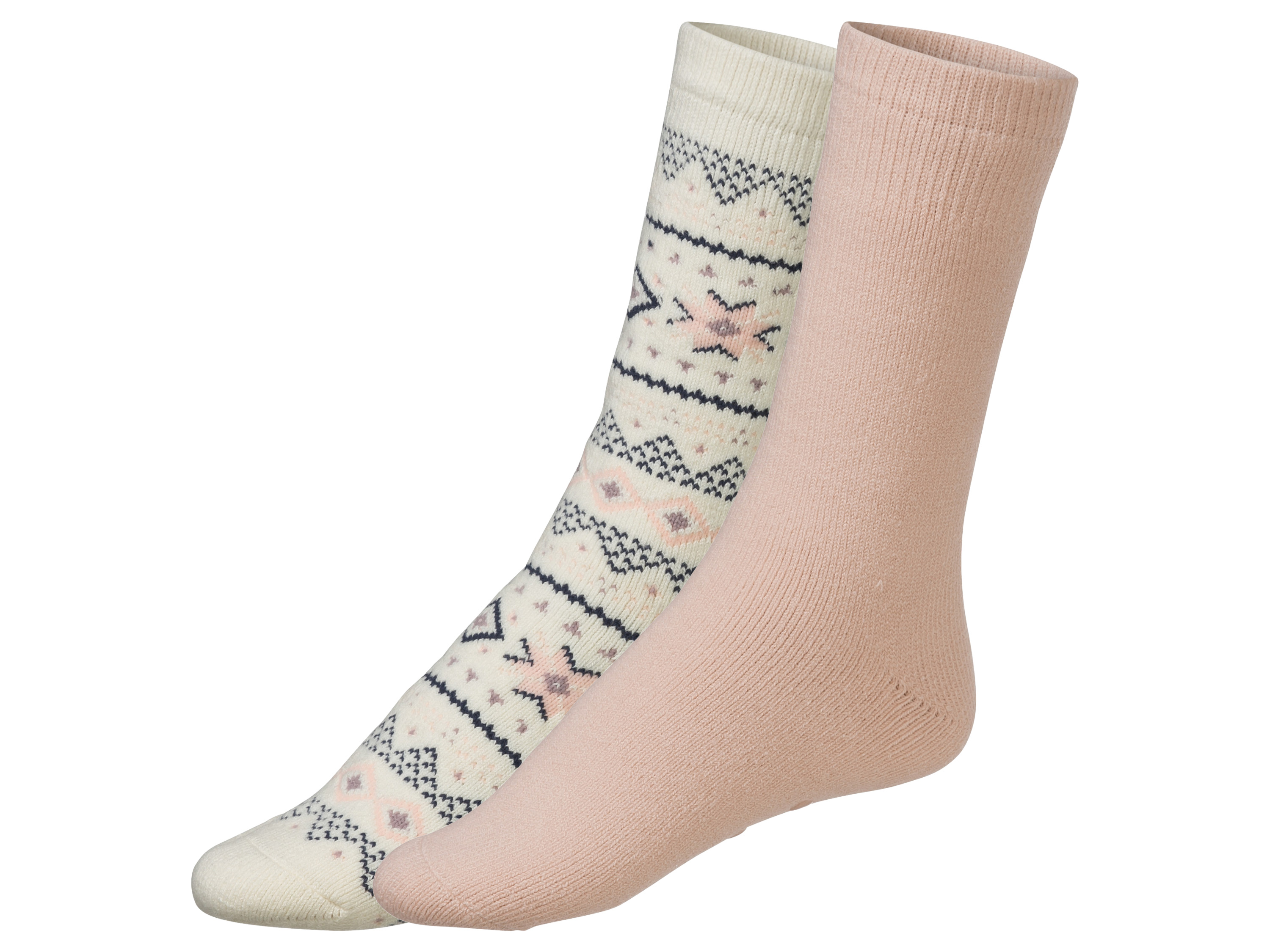 esmara® Dámské termo ponožky, 2 páry (35-38, bílá / světlá lila fialová)
