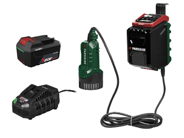 PARKSIDE® Aku čerpadlo na dešťovou vodu PRPA 20-Li B3, 4 Ah