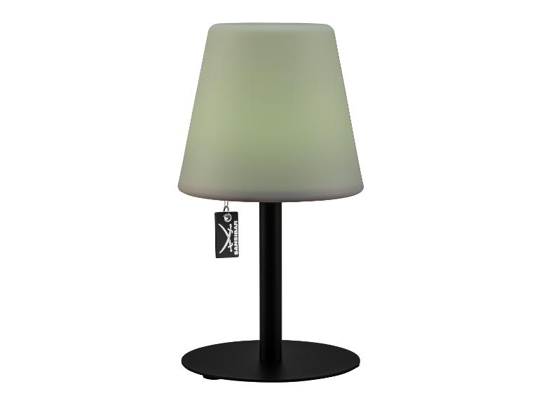 Moderní stolní lampa Sansibar, světle zelená barva.