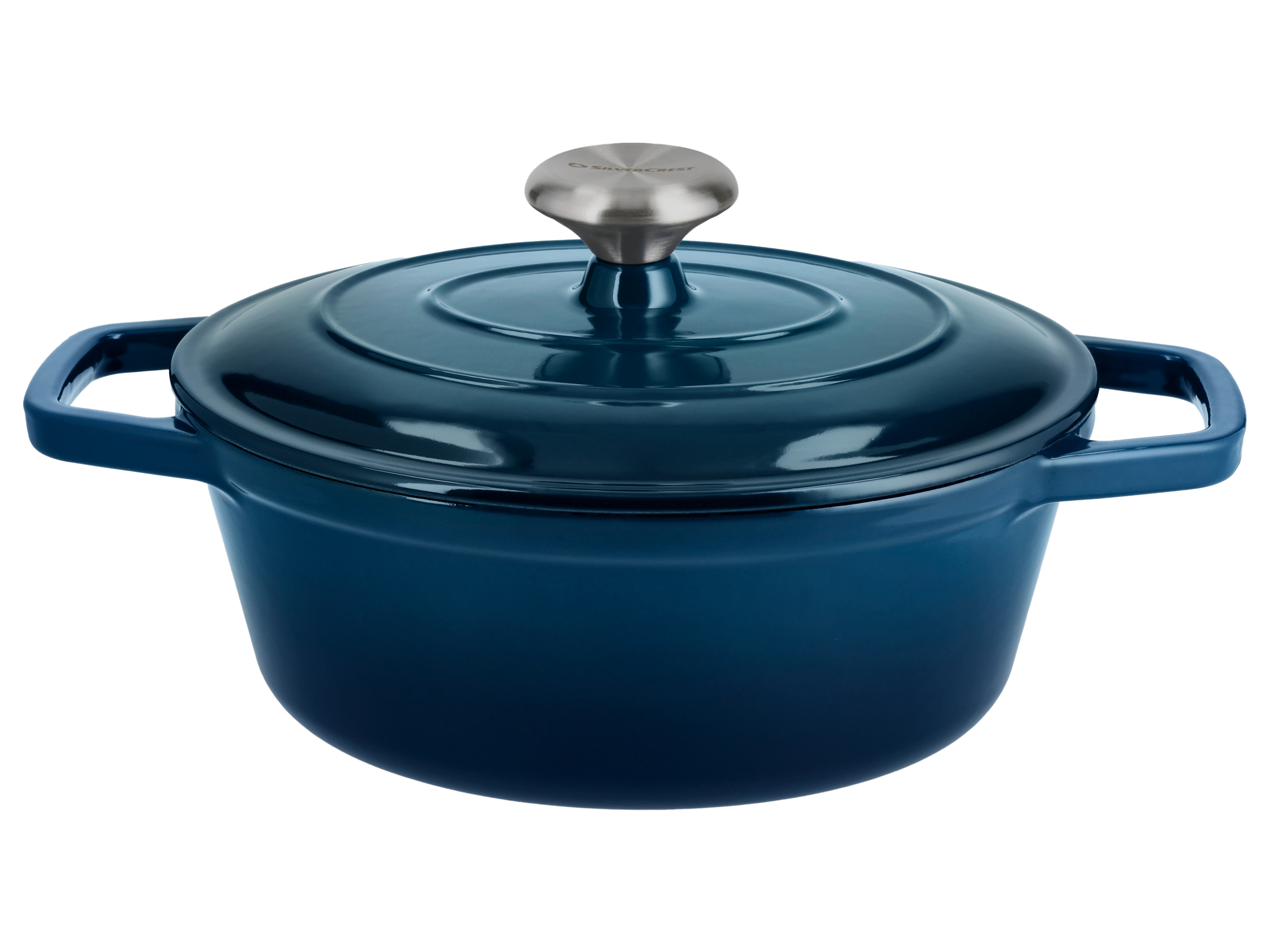 Silvercrest® Litinový hrnec Premium, Ø 25 cm (modrá)