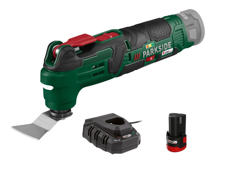  Zobrazit na celou obrazovku PARKSIDE® Aku multifunkční nářadí PAMFW 12 E4, 2 Ah - Obrázek 1