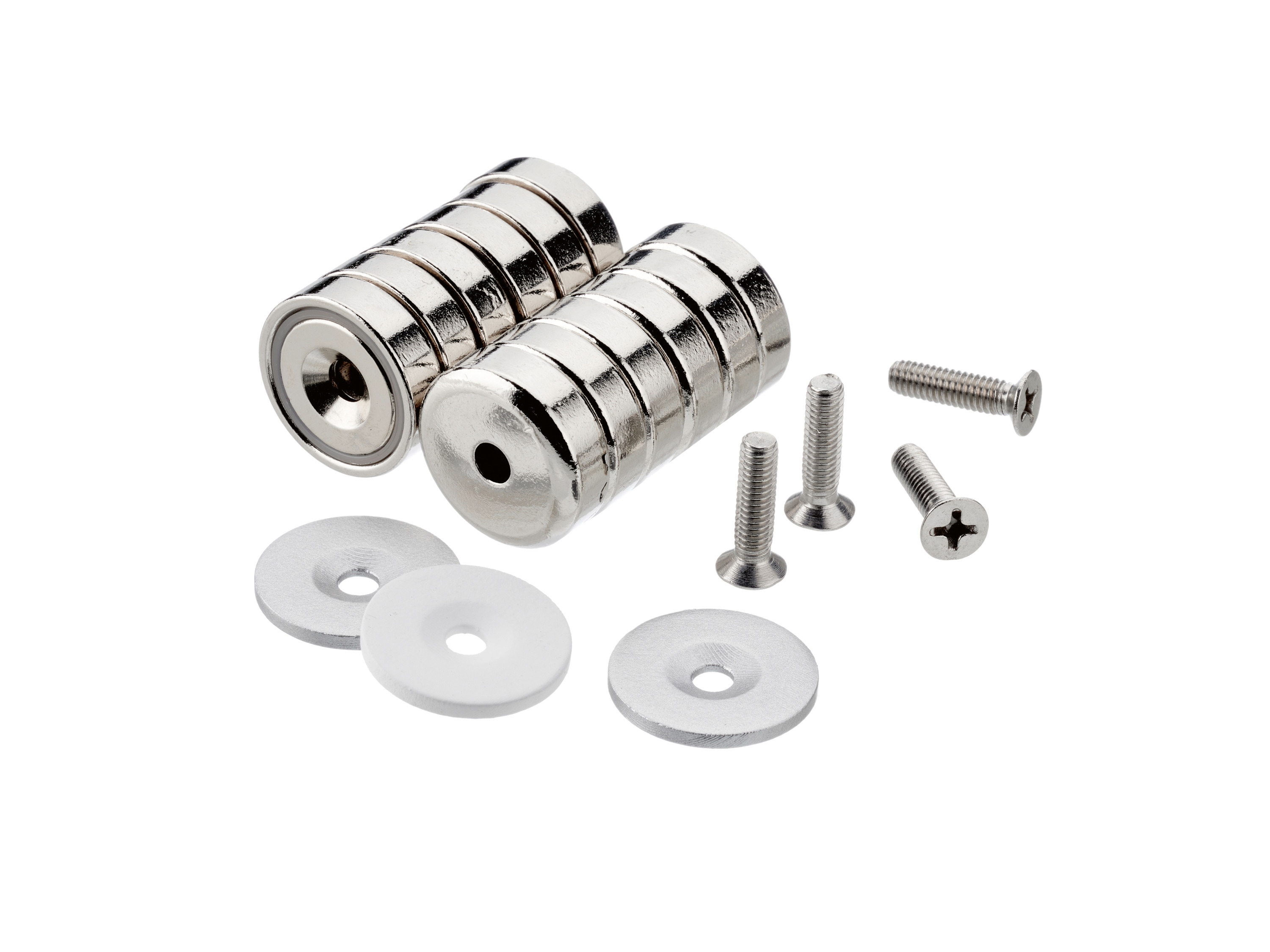 Parkside® Neodymové magnety / Magnetické svorky (magnet se zápustnou hlavou)