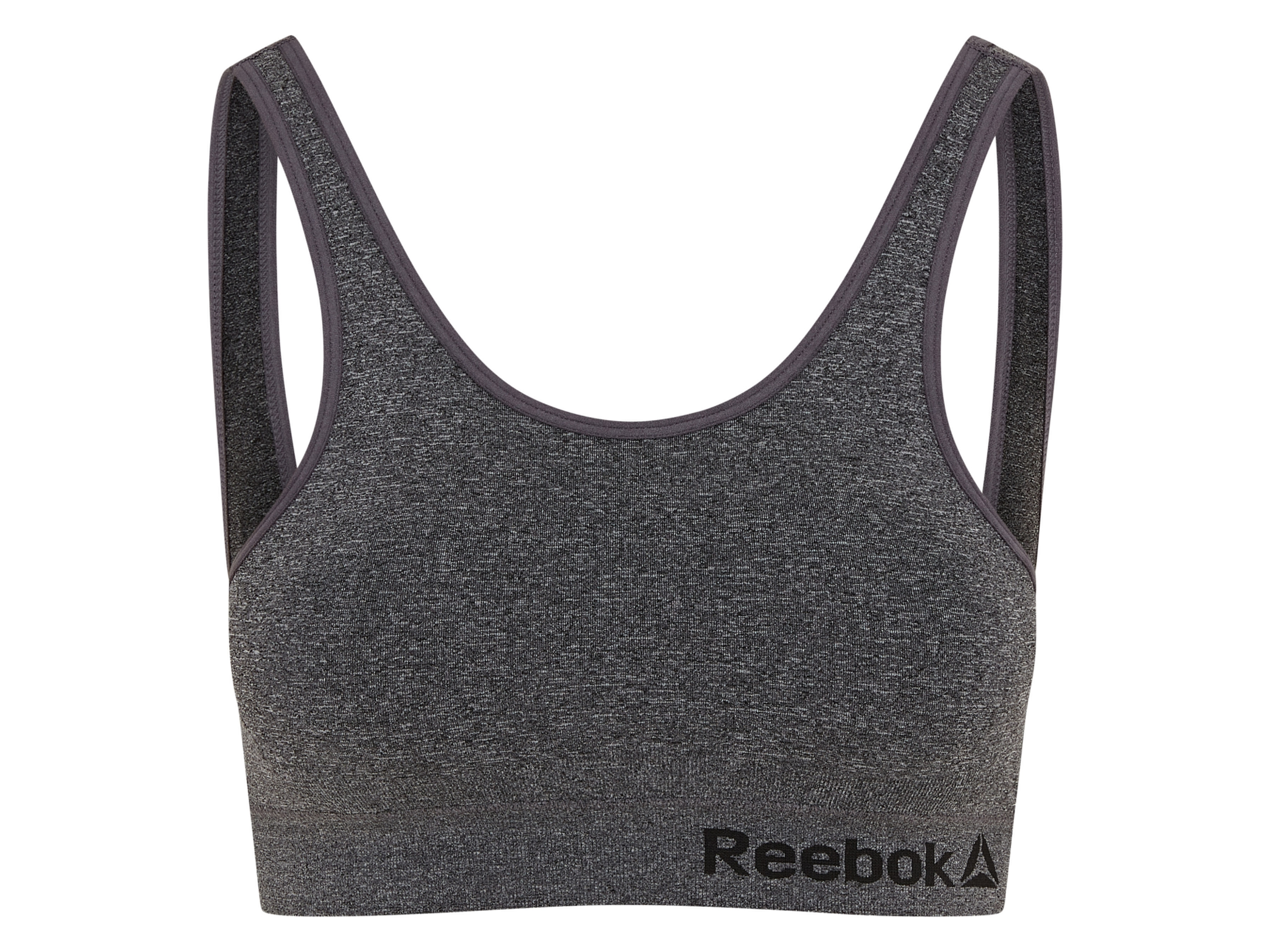 Reebok Dámská sportovní podprsenka s vyjímatelnými vycpávkami (šedá, S)