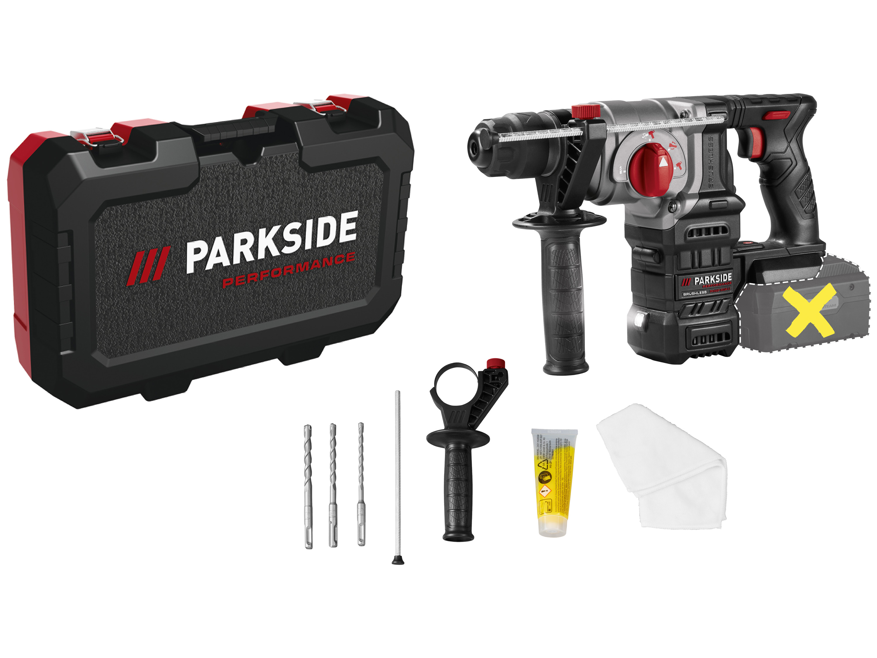 Parkside Performance® Aku kombinované kladivo Pkhap 2034-Li B1