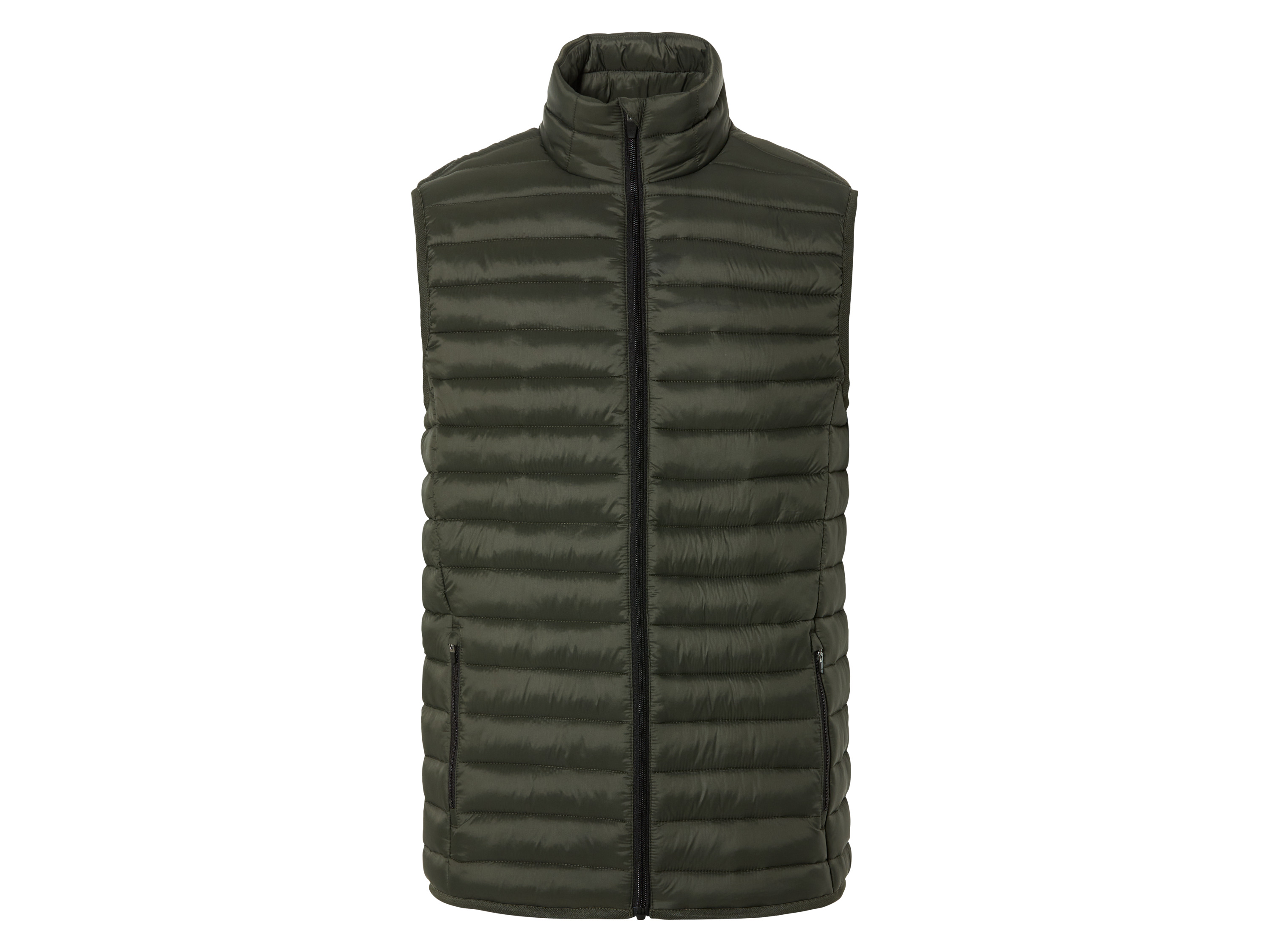 Livergy® Pánská prošívaná vesta (M (48/50), olivová)