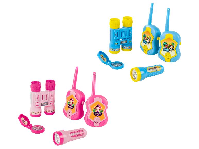 Dětské dalekohledy, vysílačky a svítilna Paw Patrol.