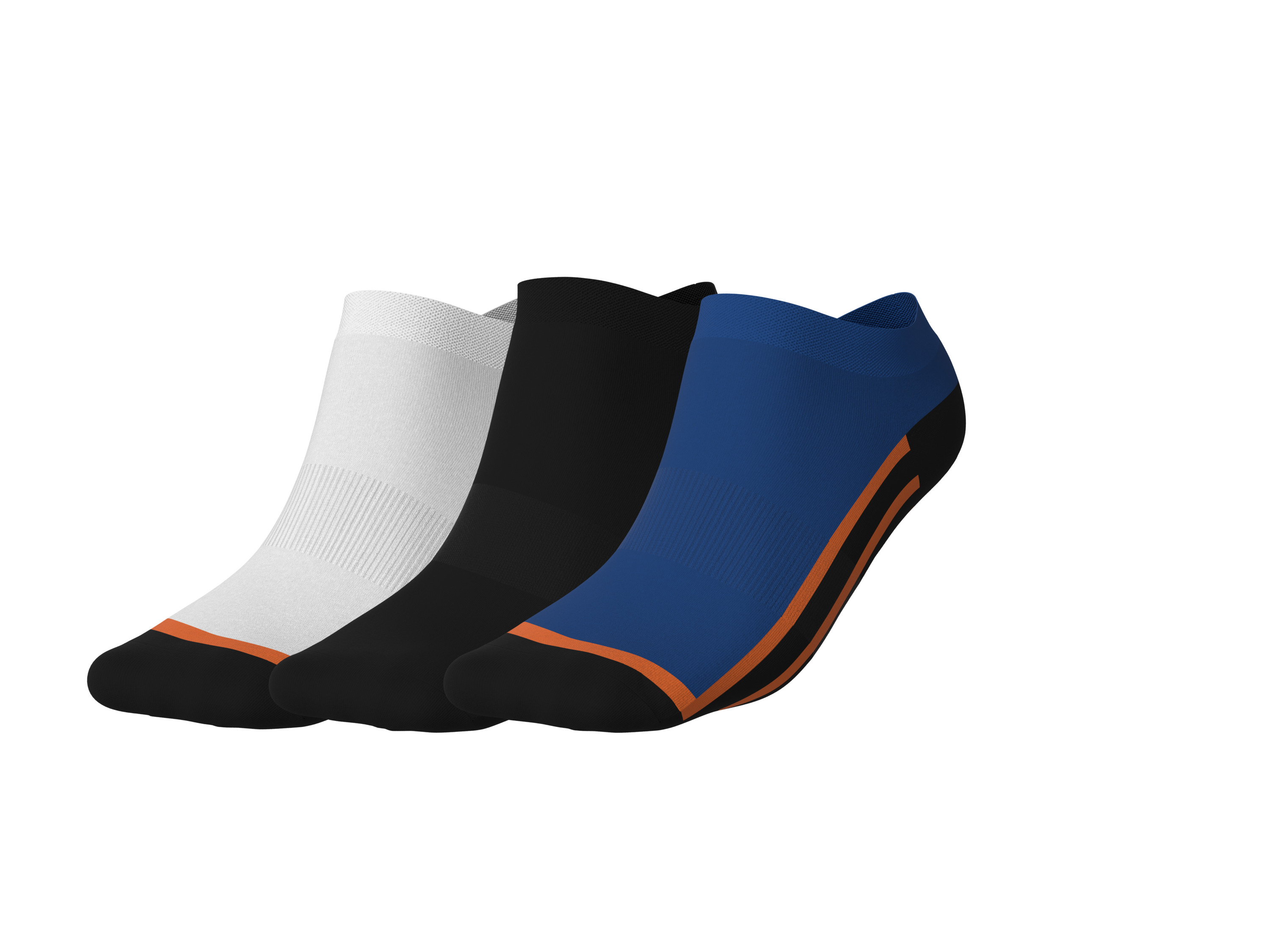 Crivit Pánské sportovní ponožky, 3 páry (bílá/černá/modrá, 39-42)