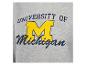 Šedá mikina University of Michigan se žlutým logem 'M'.