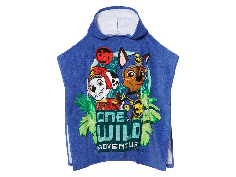 Kapotový ručník Paw Patrol, modrý, s motivem dobrodružství.