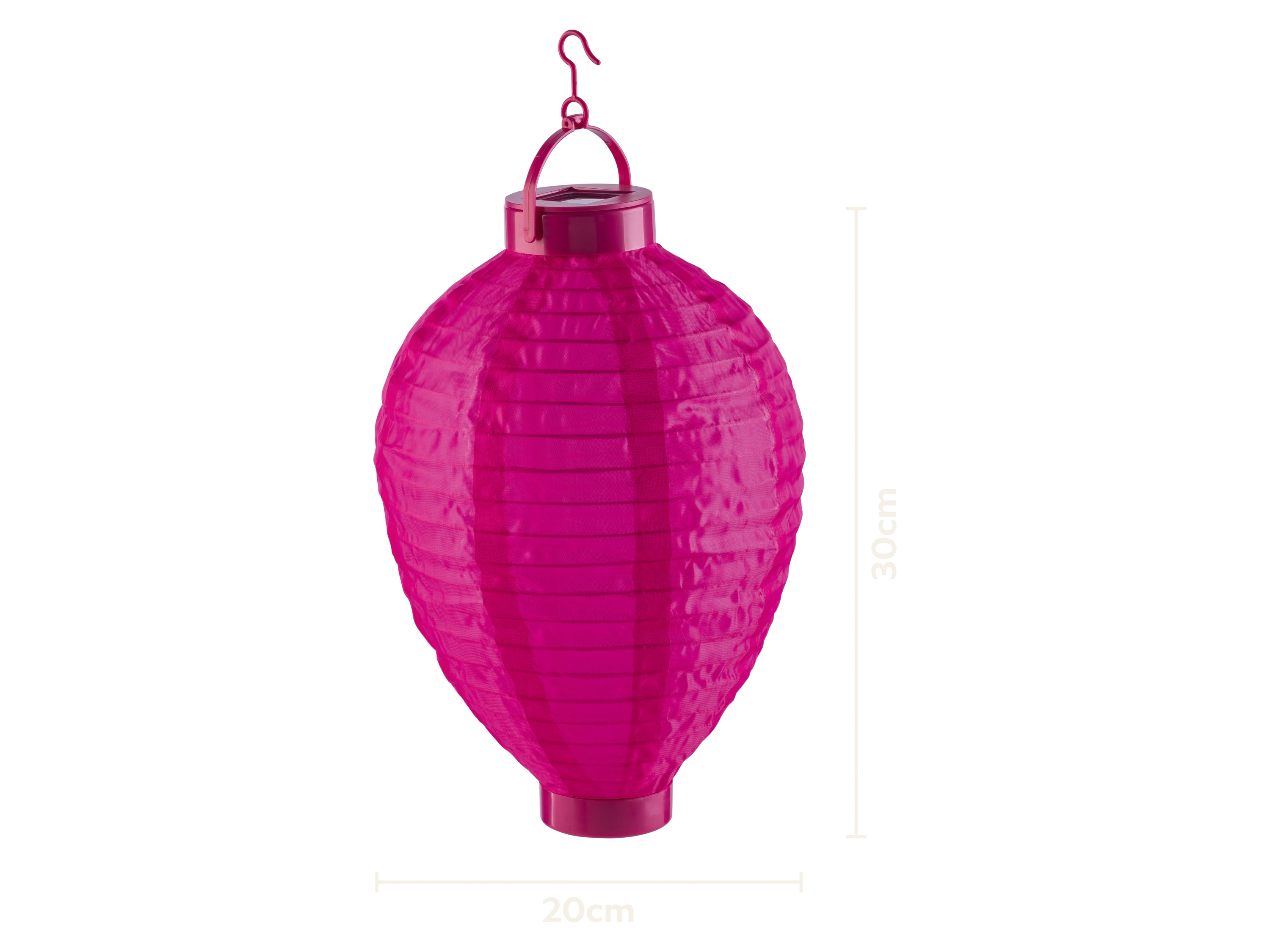 Livarno® Solární LED lampion (oválný/růžový)