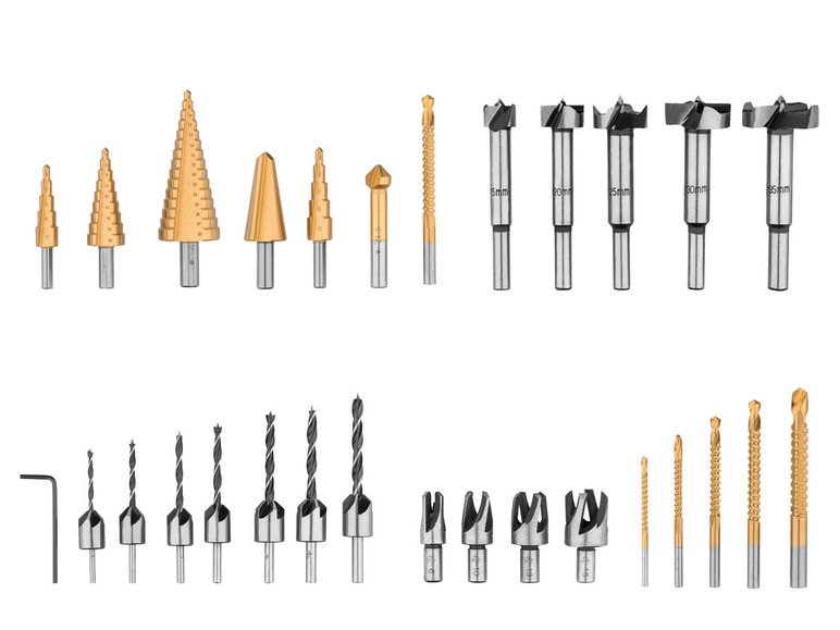  Zobrazit na celou obrazovku PARKSIDE® Sada speciálních vrtáků PSB 6 A1 - Obrázek 1