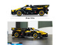 Žluté LEGO Bugatti Chiron s černými detaily.