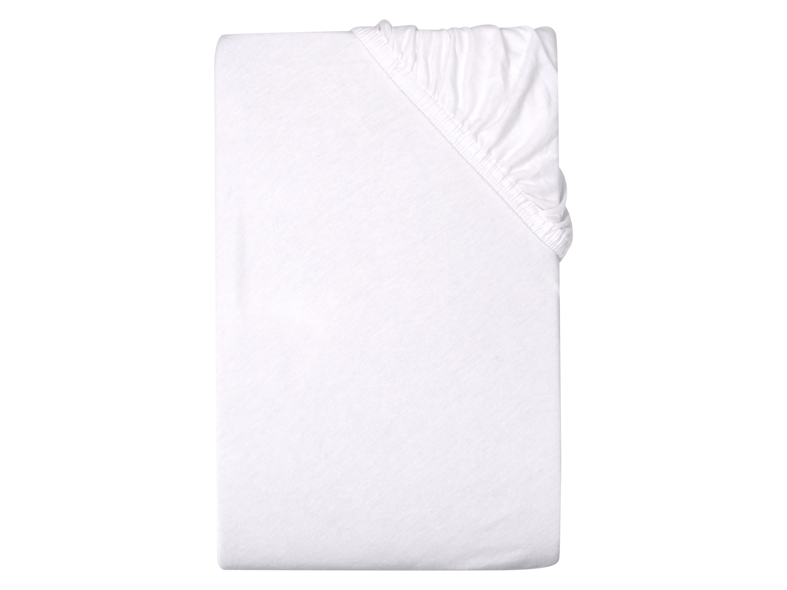 Livarno® Žerzejové napínací prostěradlo, 140-160 x 200 cm (bílá)