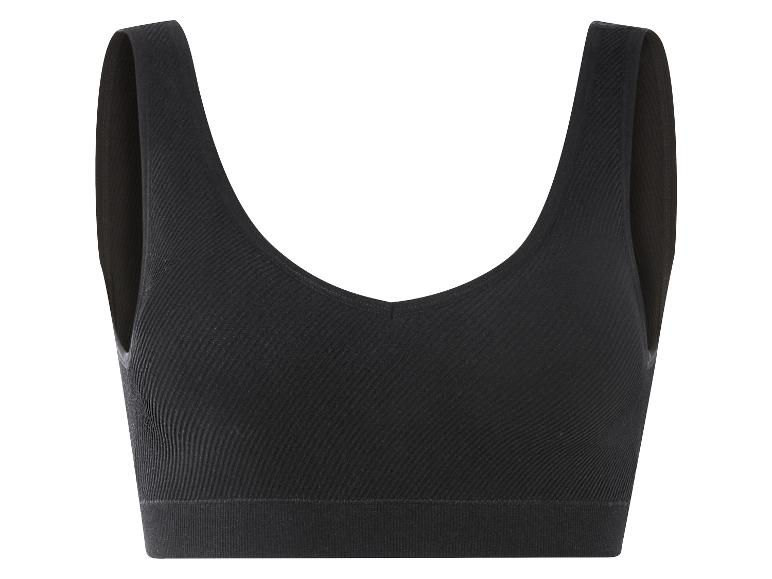 Černá bezešvá podprsenka bez kostic.