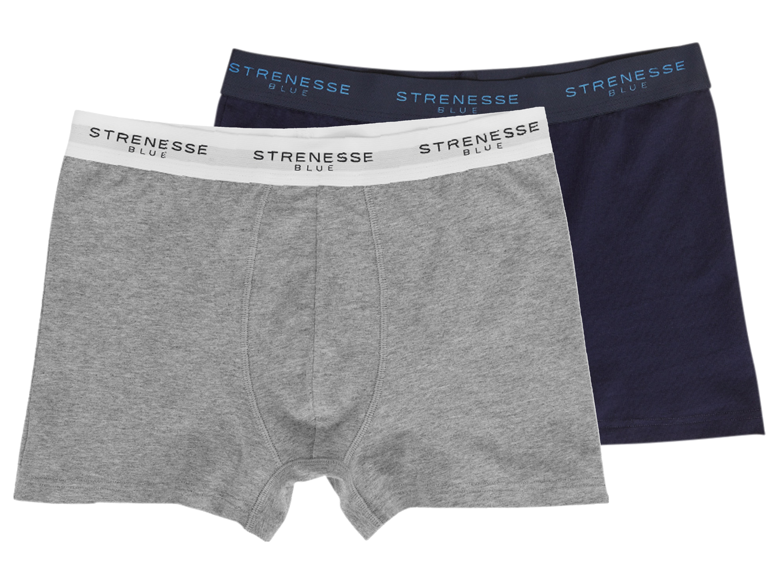 Strenesse Blue Pánské boxerky, 2 kusy (navy modrá / šedá, L)